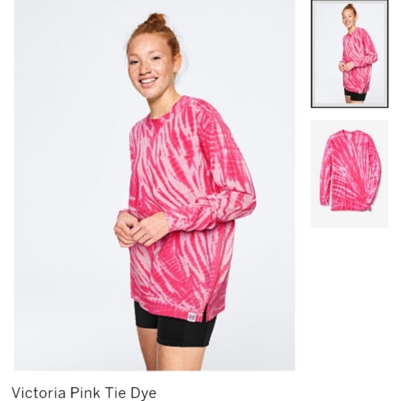 PINK Victoria's Secret Tops - Pink victoria's secret campus tee size M